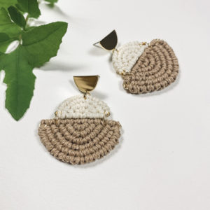 Jasmine macrame earrings