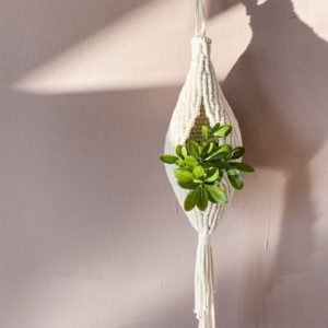 cocoon macrame plant hanger