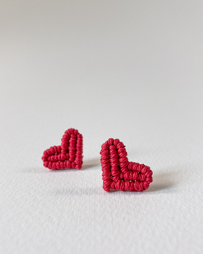 DIY Love Heart Macrame Keychain Kit 